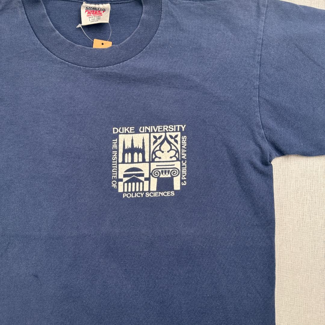 80s 90s デューク大学 カレッジ Tシャツ duke ネイビー a-u-2505-001