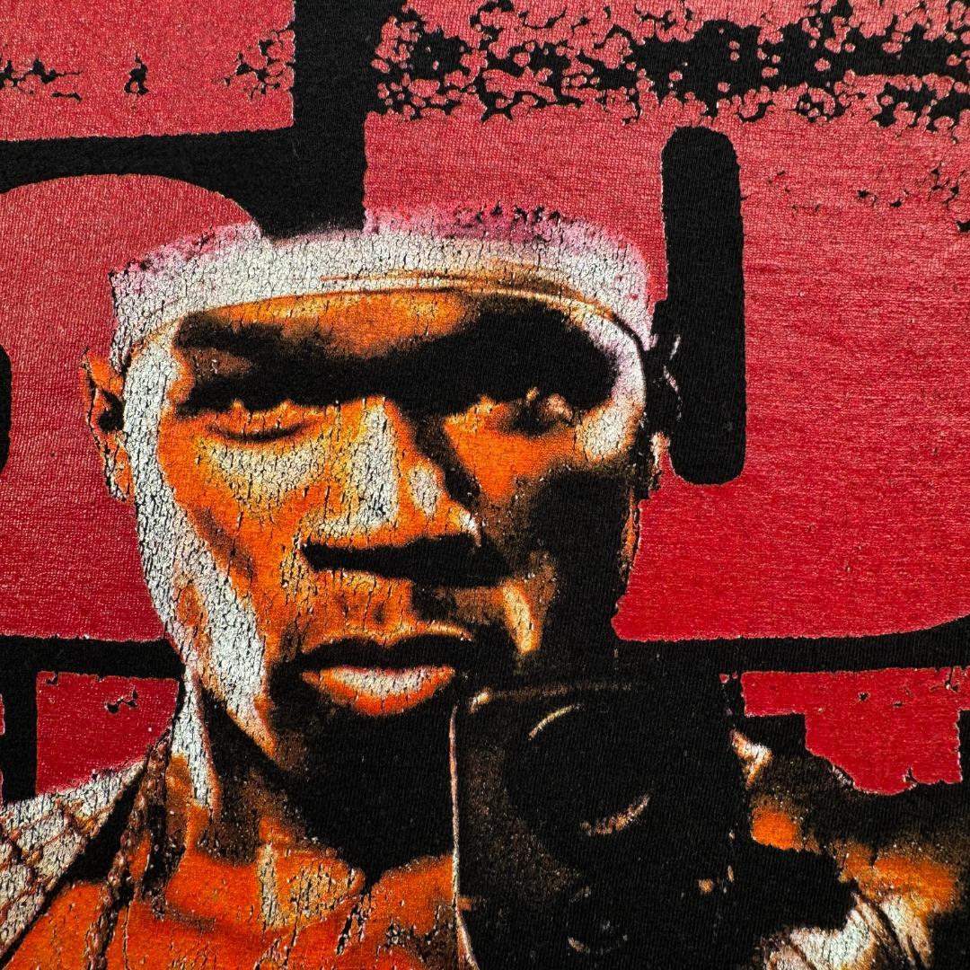 50cent Tシャツ 黒 ラップT ラッパー L ba-u-2505-087