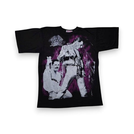 90s QUEEN Tシャツ クイーン EMPIRE フレディ 黒 ba-000018