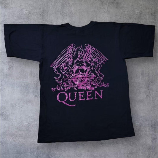 90s QUEEN Tシャツ クイーン EMPIRE フレディ 黒 ba-000018