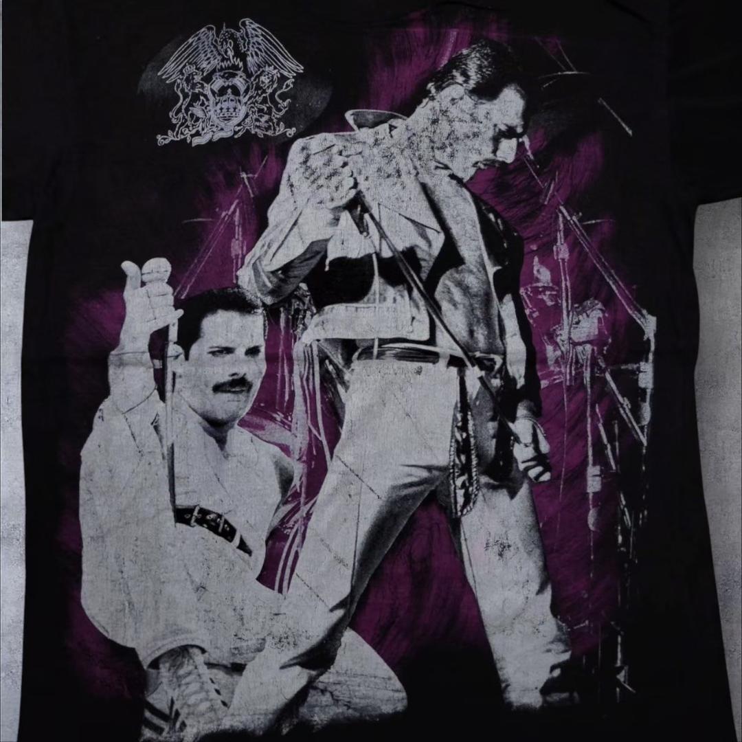 90s QUEEN Tシャツ クイーン EMPIRE フレディ 黒 ba-000018