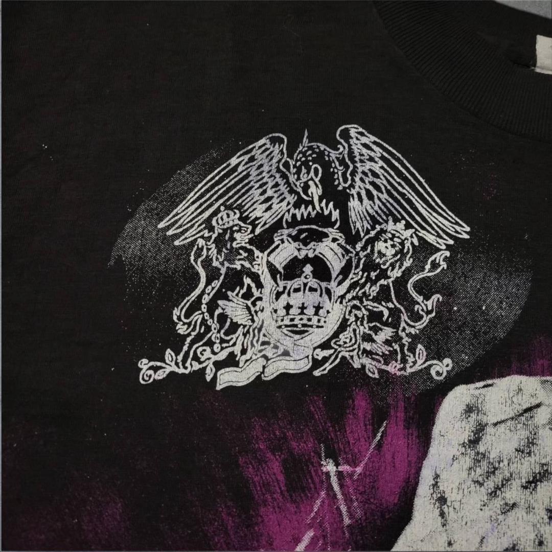 90s QUEEN Tシャツ クイーン EMPIRE フレディ 黒 ba-000018