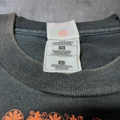 90s 総柄 壁画 エジプト ヒエログリフ リペア跡 フルーツオブザルーム XL a-u-2505-092