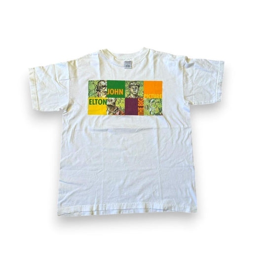 90s エルトンジョン 1997 Tシャツ Lサイズ 白 ホワイト z-000020