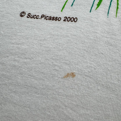 00s Tシャツ ピカソ 花束を持つ手 アート 白 M 白 a-t-2505-011