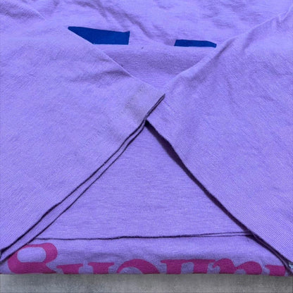 80s USA製 コカコーラ 企業T Hanes L 紫 co-000039