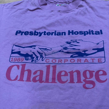 80s USA製 コカコーラ 企業T Hanes L 紫 co-000039