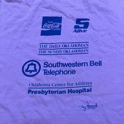 80s USA製 コカコーラ 企業T Hanes L 紫 co-000039