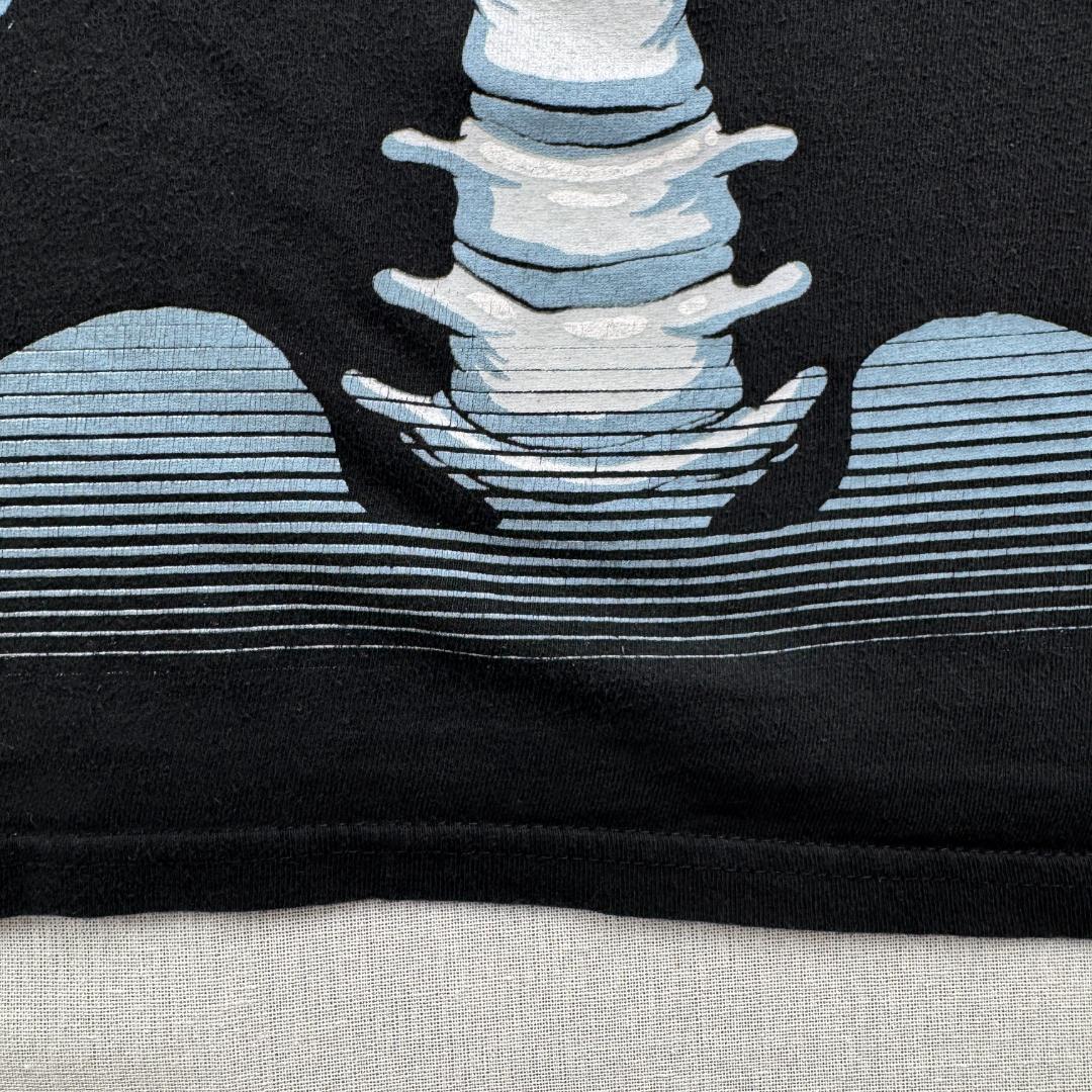 ガイコツ スカル スケルトン Tシャツ 骨 解剖 アートT a-u-2505-037
