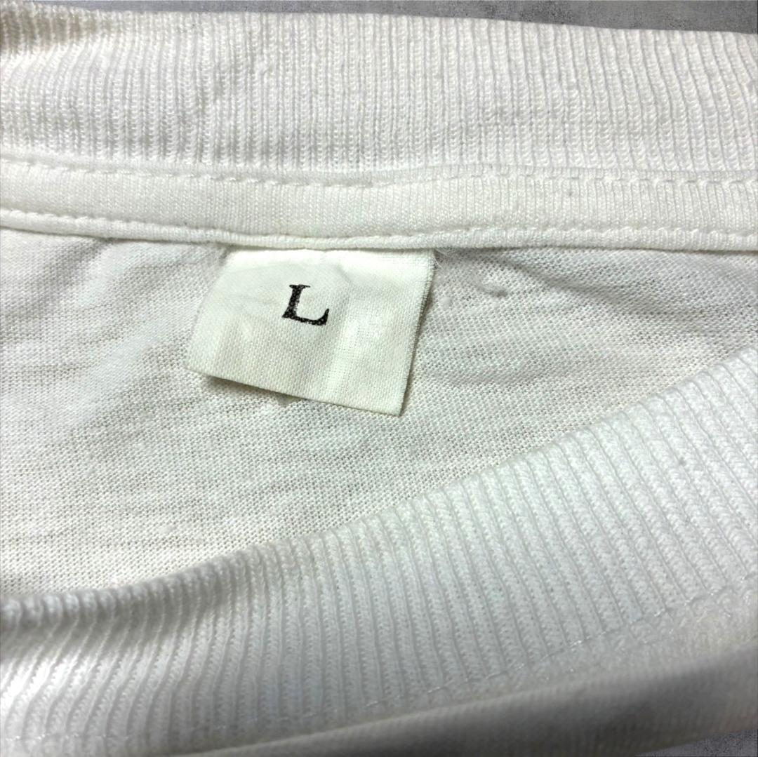 90s イタリア ローマ ROMA スーベニアT ホワイト L a-u-2505-078