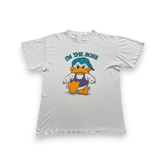 80s 90s Tシャツ アヒル 赤ちゃん 白 ch-u-2505-027