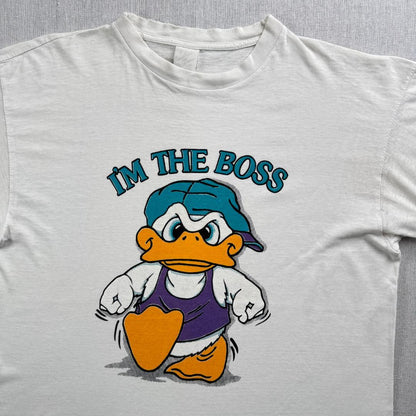 80s 90s Tシャツ アヒル 赤ちゃん 白 ch-u-2505-027