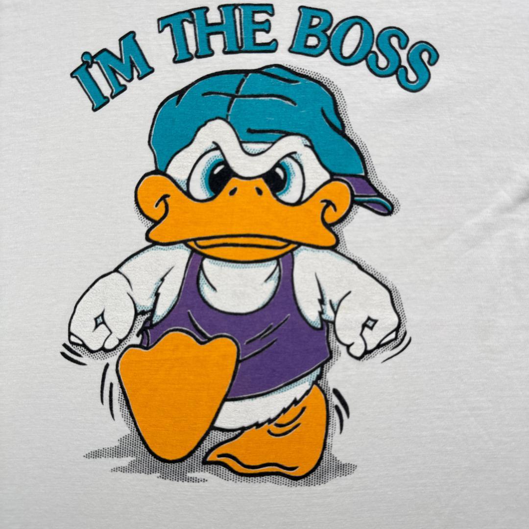 80s 90s Tシャツ アヒル 赤ちゃん 白 ch-u-2505-027