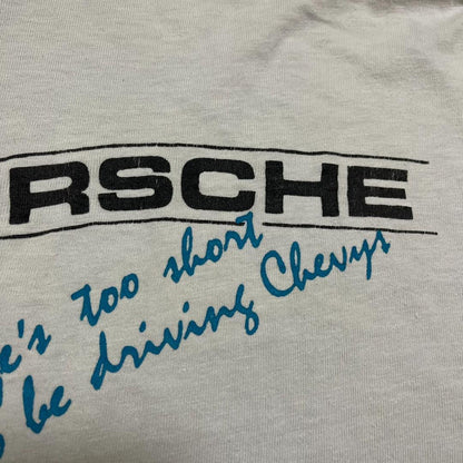 80s PORSCHE ポルシェ Hanes USA製 長袖 L co-000051