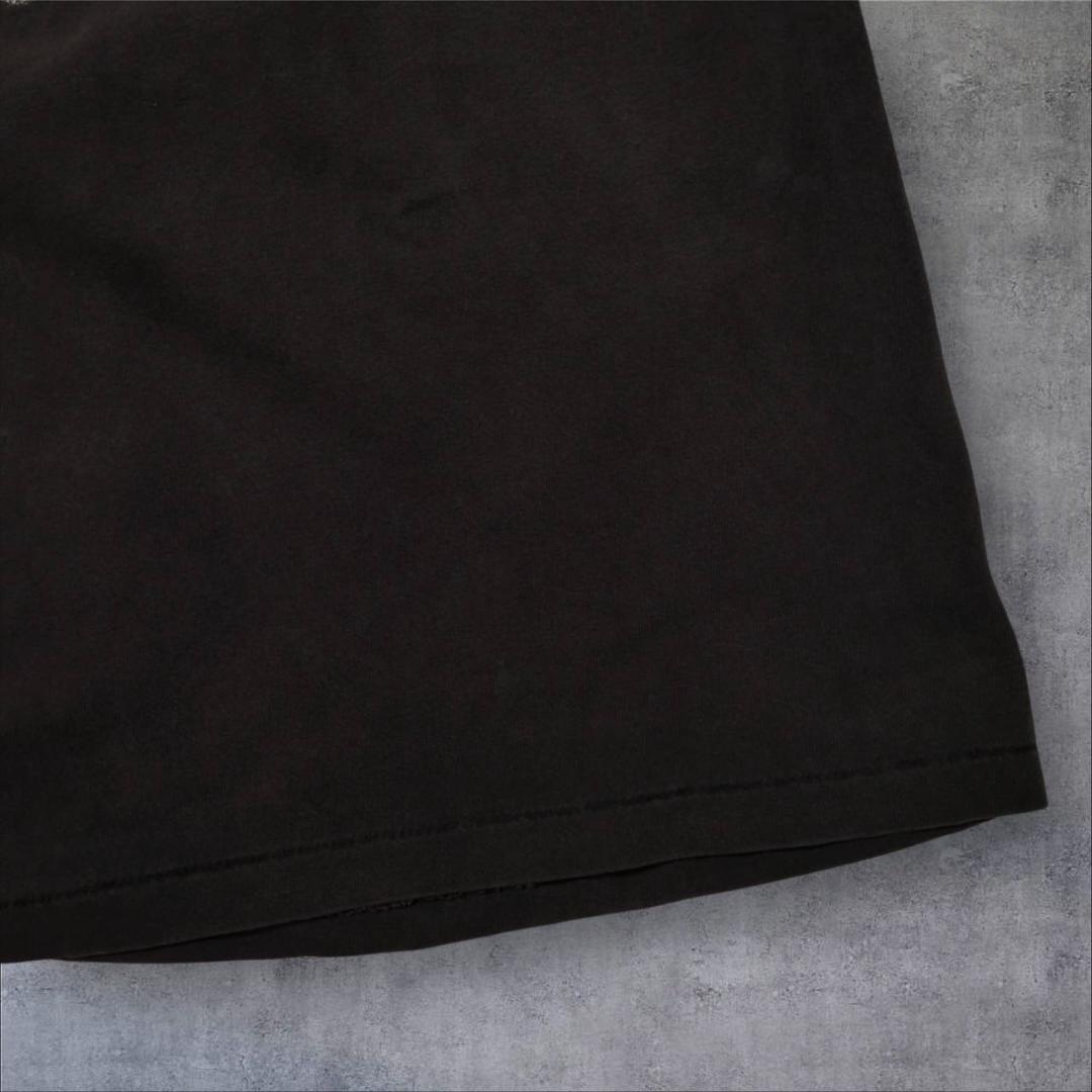 90s USA製 Tシャツ オオカミ 狼 黒 L a-000019