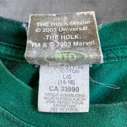 00s マーベル ハルク HULK Tシャツ アメコミ 緑 ch-000028