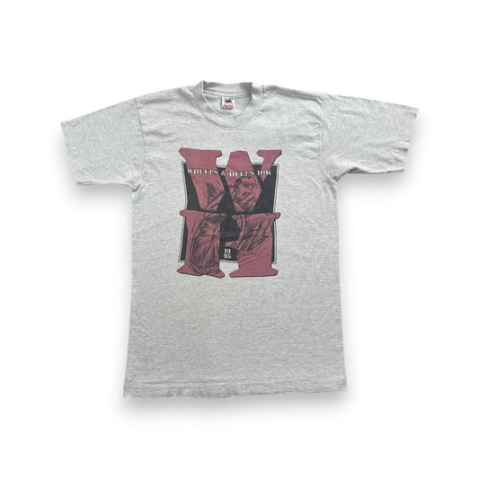 90s アートT Tシャツ USA製 グレー o-000027