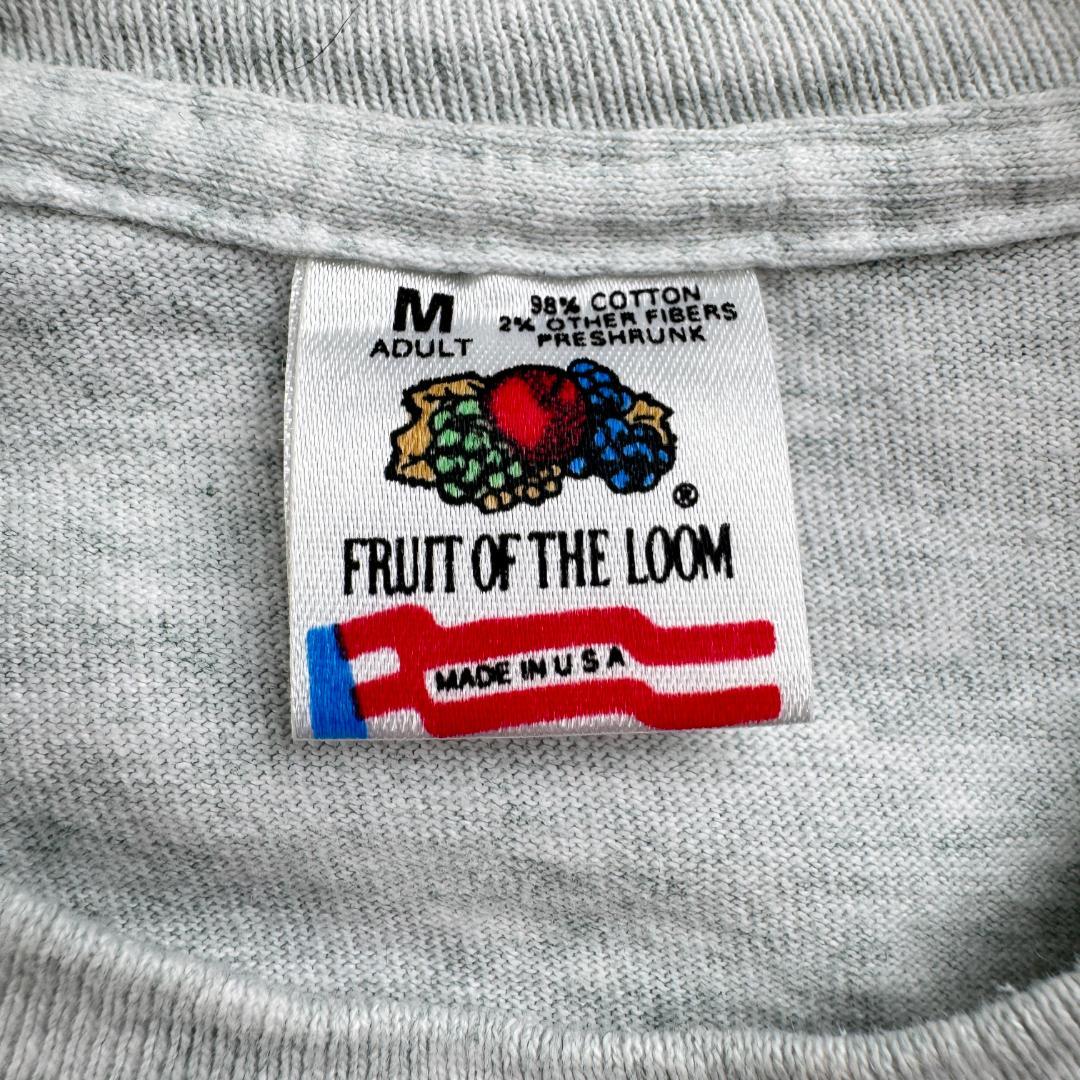 90s アートT Tシャツ USA製 グレー o-000027