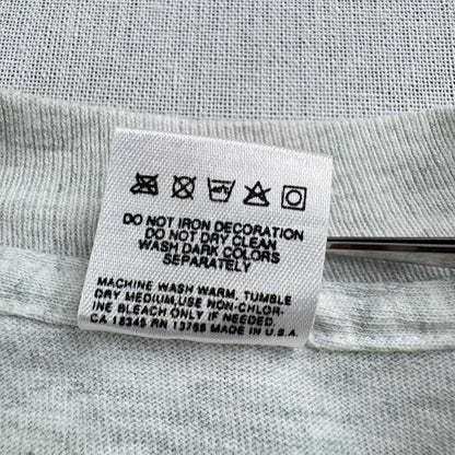 90s アートT Tシャツ USA製 グレー o-000027