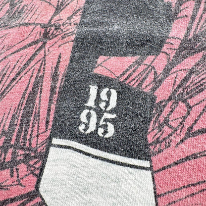90s アートT Tシャツ USA製 グレー o-000027