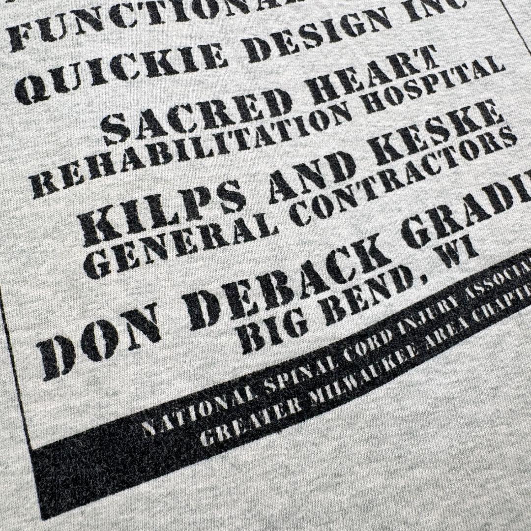 90s アートT Tシャツ USA製 グレー o-000027