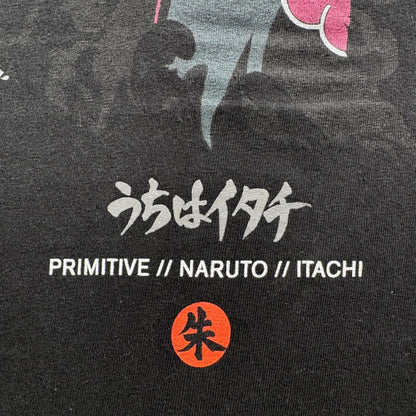 00s NARUTO ナルト 暁 うちはイタチ primitive Tシャツ 黒 ch-u-2505-014