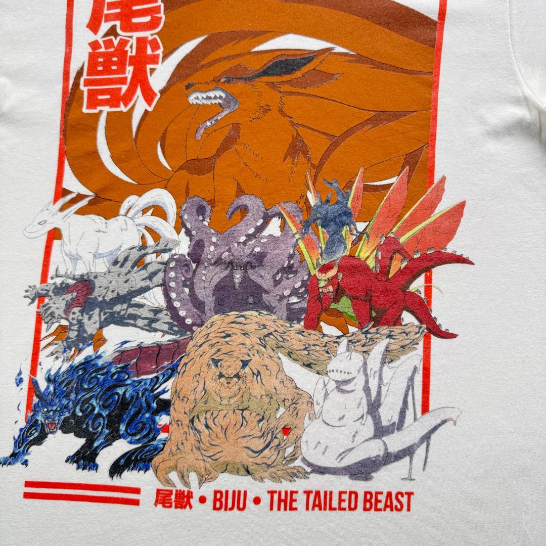 ナルト 疾風伝 尾獣 Tシャツ 白 naruto ch-u-2505-042
