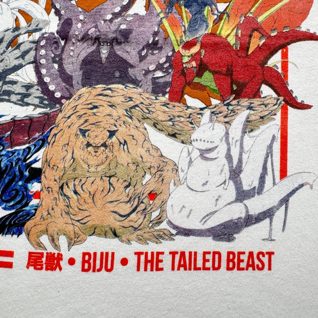 ナルト 疾風伝 尾獣 Tシャツ 白 naruto ch-u-2505-042