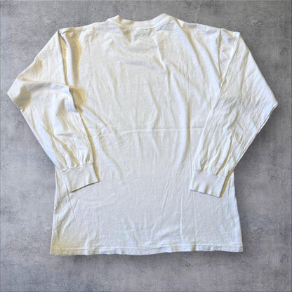 90s アインシュタイン アートT 長袖 偉人 XL z-000024