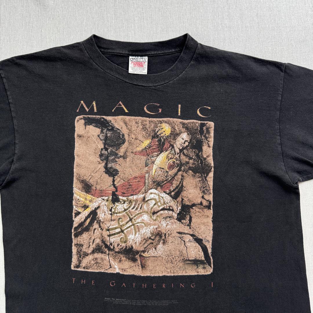 90s Tシャツ マジックザギャザリン 黒 ch-t-2505-019