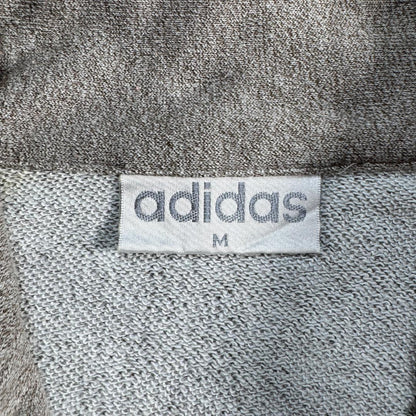 90s adidas アディダス ハーフジップ パーカー トレーナー グレー ja-2603-035