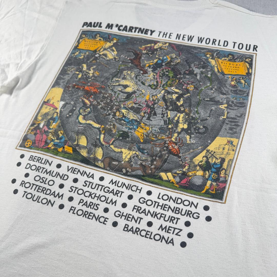 90s ポールマッカートニー 1993 バンド Tシャツ 白 taka着用 ba-000033