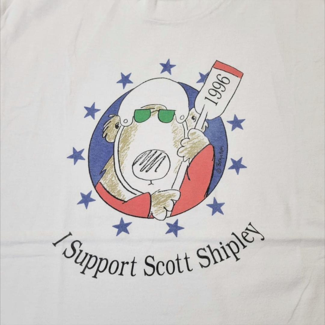 90s USA アート 犬 カヤック L シングルステッチ a-000038