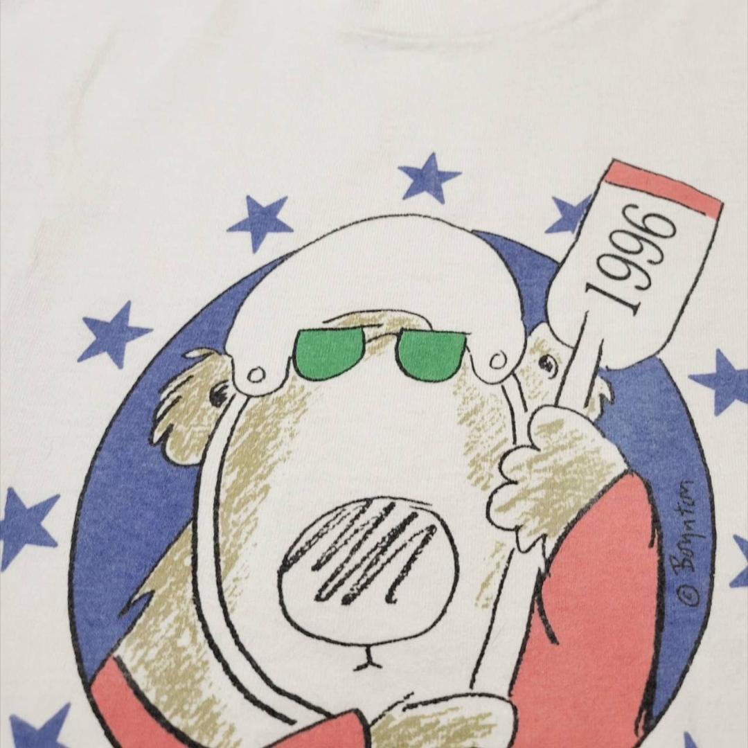 90s USA アート 犬 カヤック L シングルステッチ a-000038