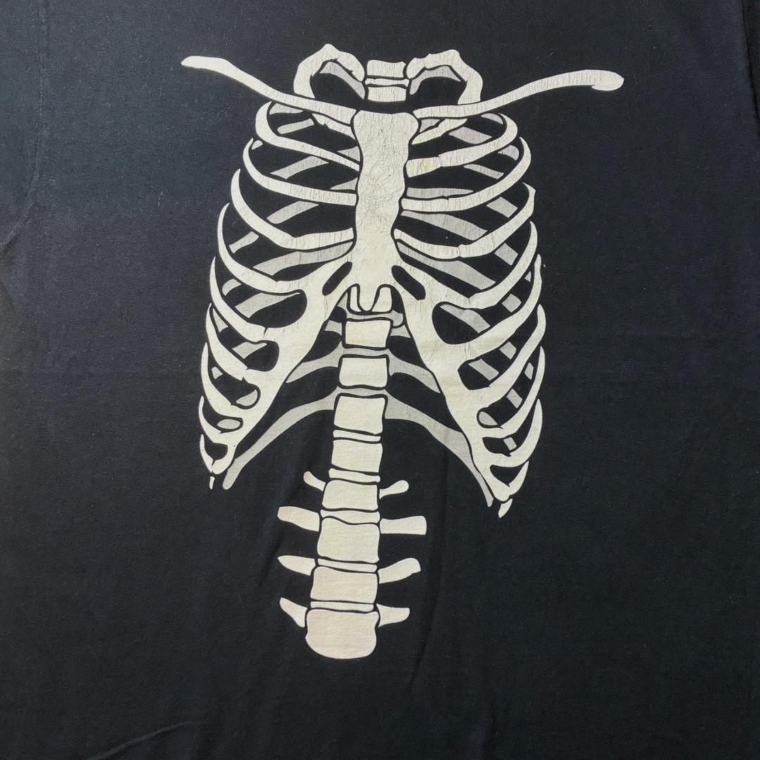 肋骨 スカル ボーン フルーツオブザルーム ブラック XL a-u-2505-089