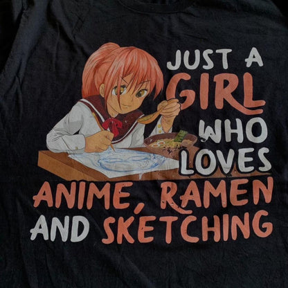 00s Y2K アニメ anime Tシャツ ゲーム アニメ 少女 制服 大きめ ch-000017