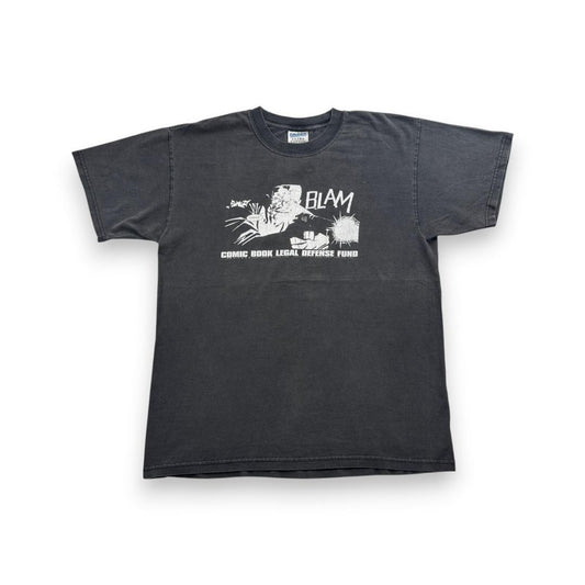 00s アメコミ 漫画 コミック Tシャツ 黒 フェード BLAM ch-x-2505-011
