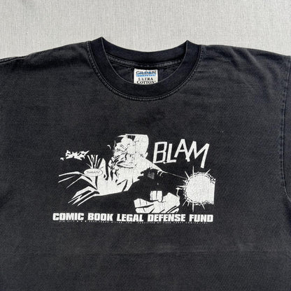 00s アメコミ 漫画 コミック Tシャツ 黒 フェード BLAM ch-x-2505-011