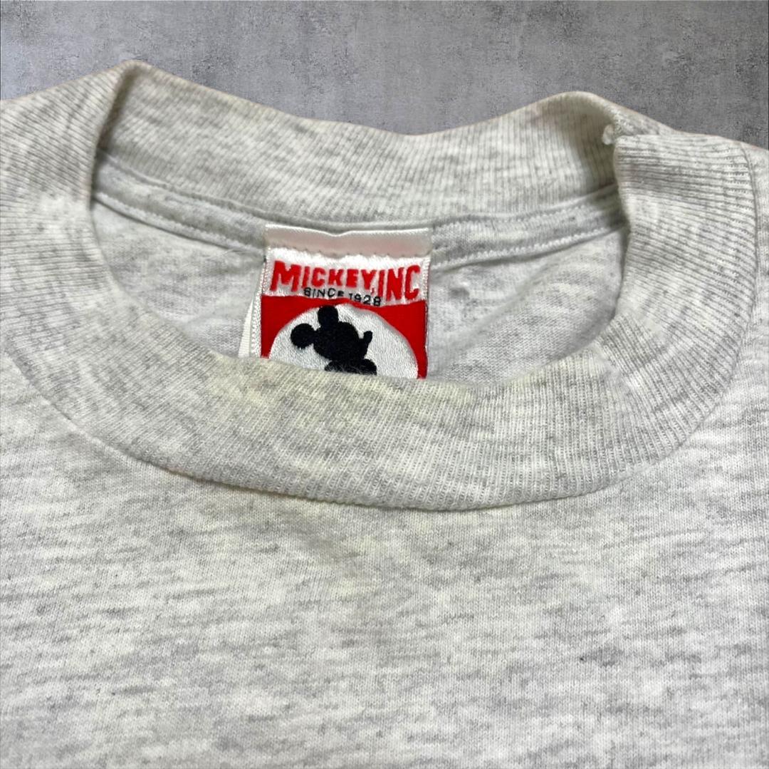 90s ディズニー USA製 トゥモローランド グレー d-000008