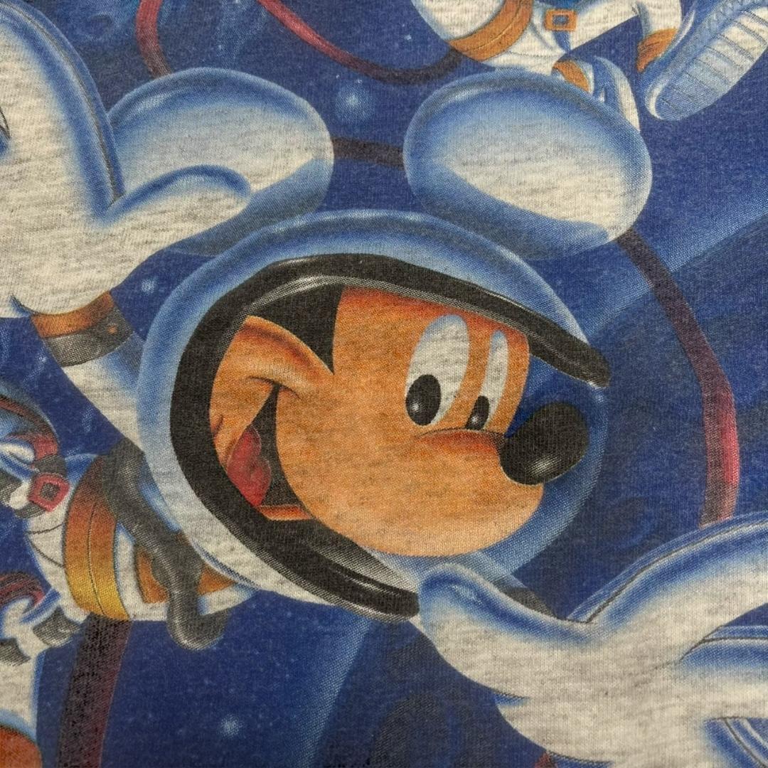 90s ディズニー USA製 トゥモローランド グレー d-000008