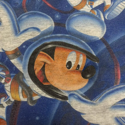 90s ディズニー USA製 トゥモローランド グレー d-000008