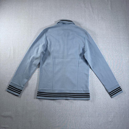 70s adidas ガイコツジャージ トラックジャケット 水色 L ad-t-2505-024