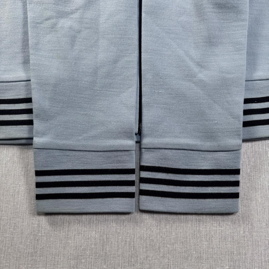 70s adidas ガイコツジャージ トラックジャケット 水色 L ad-t-2505-024