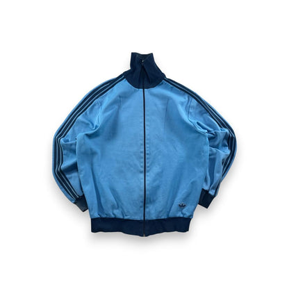 70s adidas アディダス トラックジャケット 水色 6号 ジャージ XL ja-2603-047