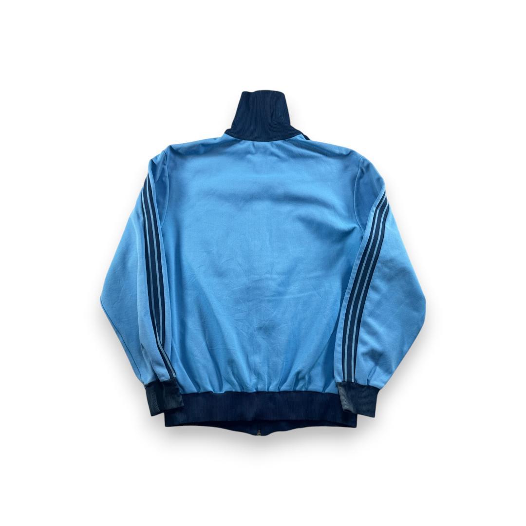 70s adidas アディダス トラックジャケット 水色 6号 ジャージ XL ja-2603-047