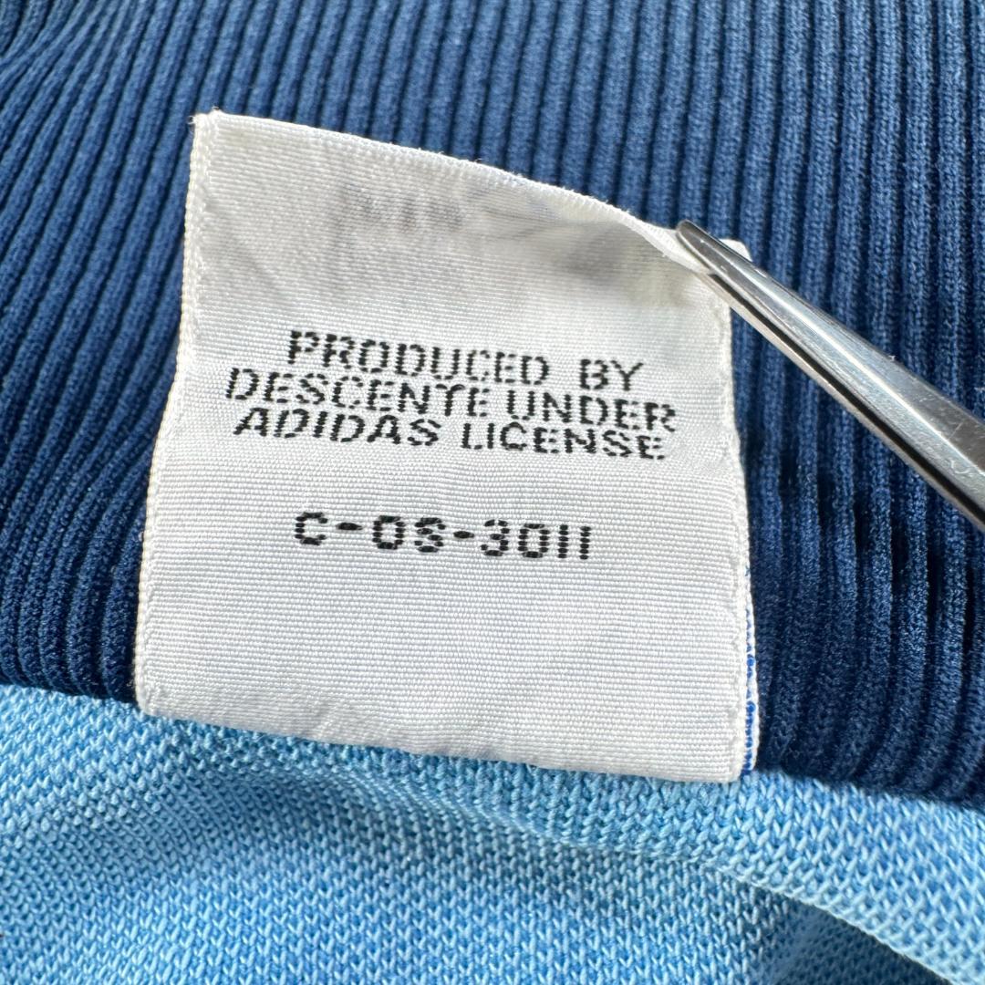 70s adidas アディダス トラックジャケット 水色 6号 ジャージ XL ja-2603-047