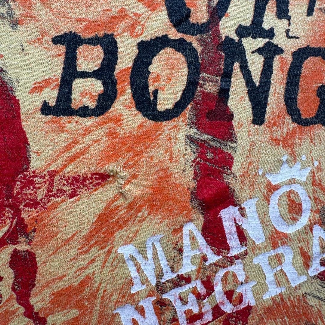 90s Mano Negra マノネグラ バンT 総柄 黄色 ba-t-2505-009