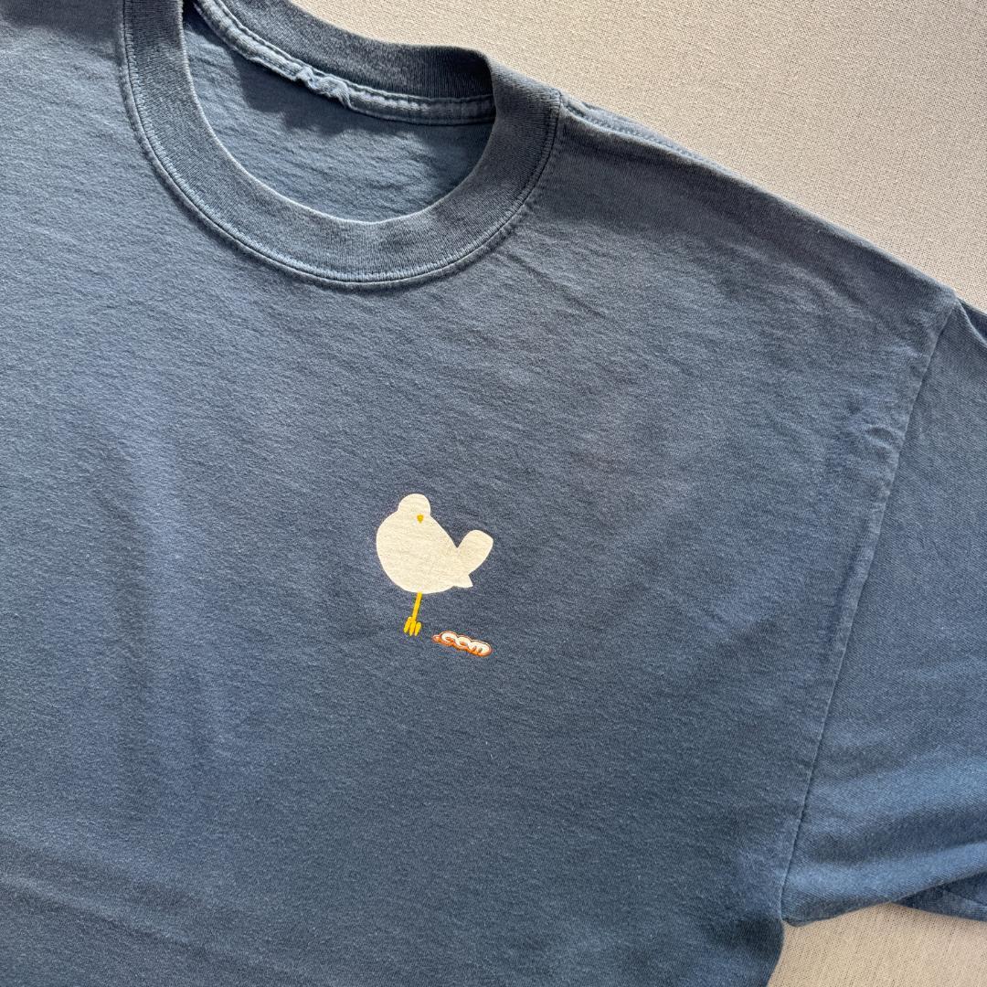 90s ウッドストック woodstock Tシャツ 青 1998 ba-000027