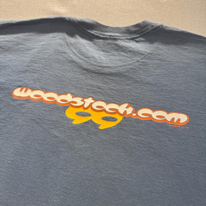 90s ウッドストック woodstock Tシャツ 青 1998 ba-000027