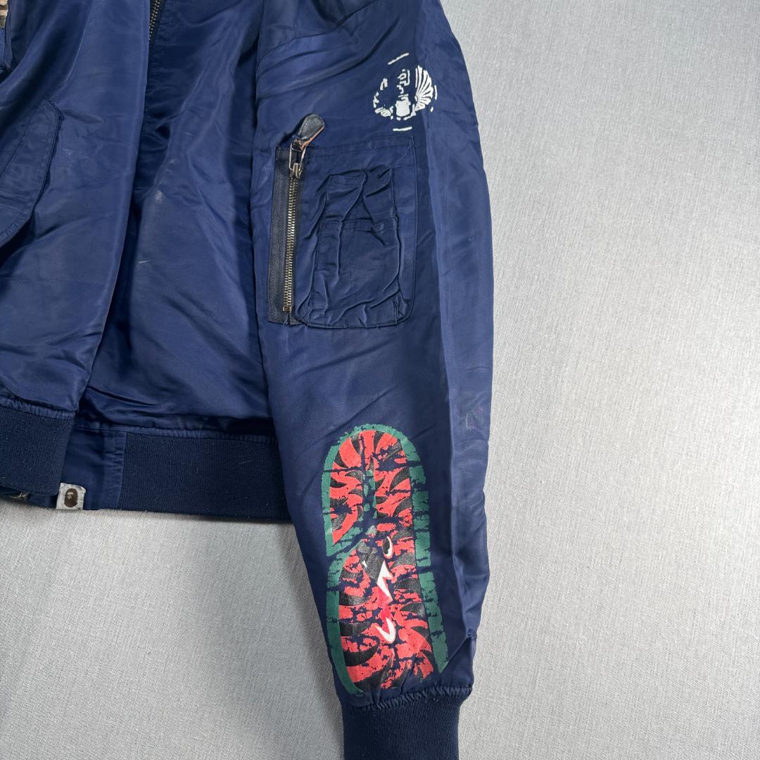 A BATHING APE MA1 20周年 shark シャーク 日本製 XL ja-2603-063